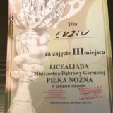 III miejsce w piłce nożnej