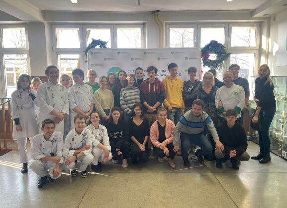 Delegacja uczniów z czeskiej szkoły