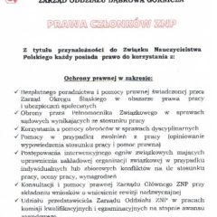 Prawa członków ZNP