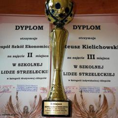 2 miejsce w lidze strzeleckiej chłopców