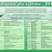 Warsztaty dla uczniów