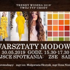 Serdecznie zapraszamy na warsztaty modowe