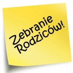 Zebrania z rodzicami klas pierwszych