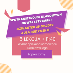 Spotkanie trójek klasowych Nowej Sztygarki