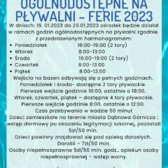 Może w ferie basen …..