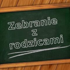 Zebranie z rodzicami uczniów klas pierwszych